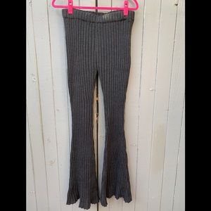 High Waisted Knit Bell Bottoms